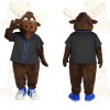 Brown Moose Mascot Costume