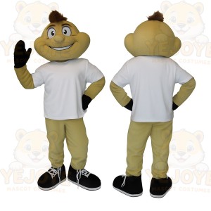 Yellow Character Mascot Costume