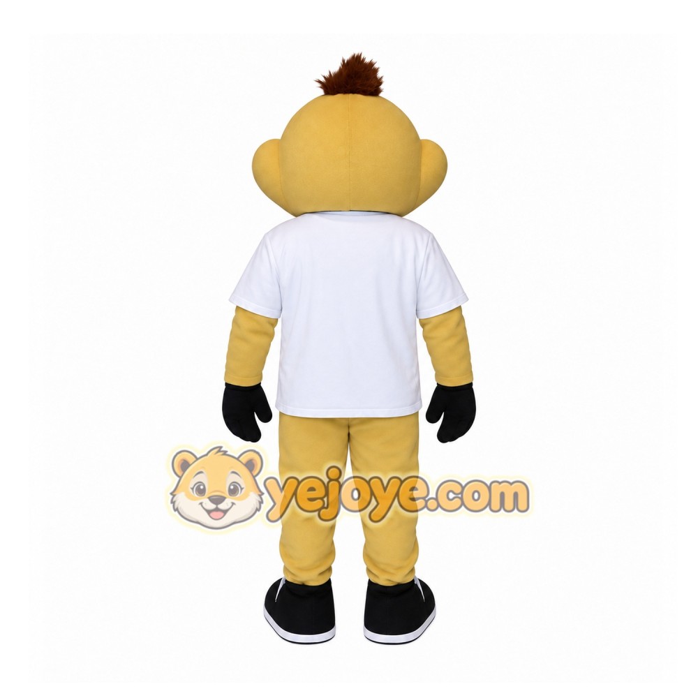 Yellow Character Mascot Costume Yellow Character Mascot Costume