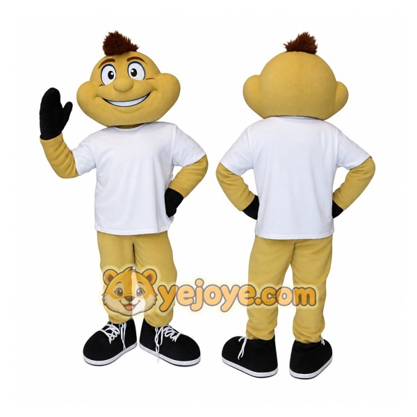Yellow Character Mascot Costume
