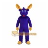 Purple Moose Mascot Costume