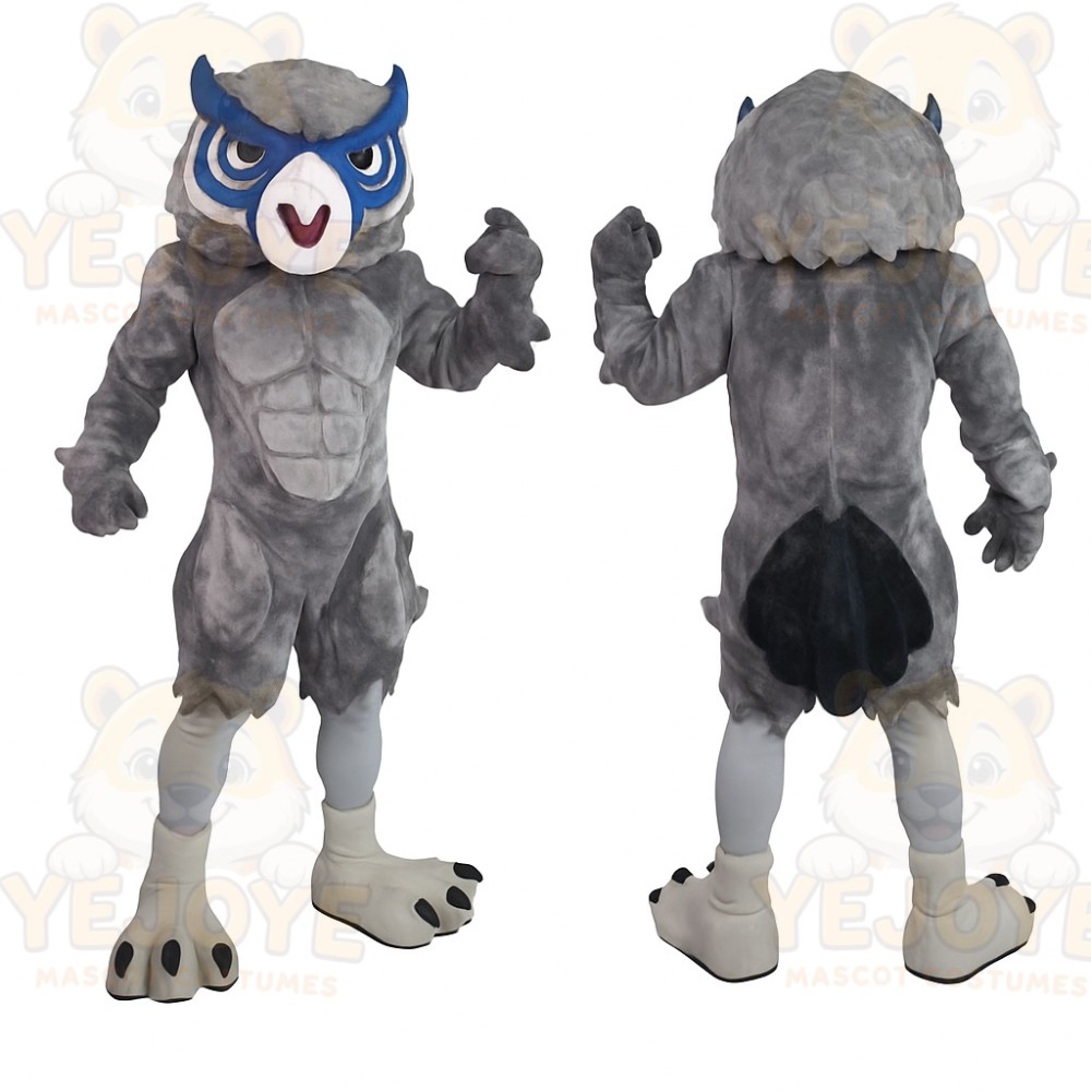 Gray Owl Mascot Costume
