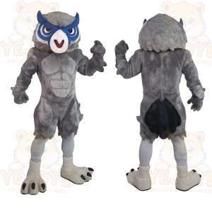 Gray Owl Mascot Costume