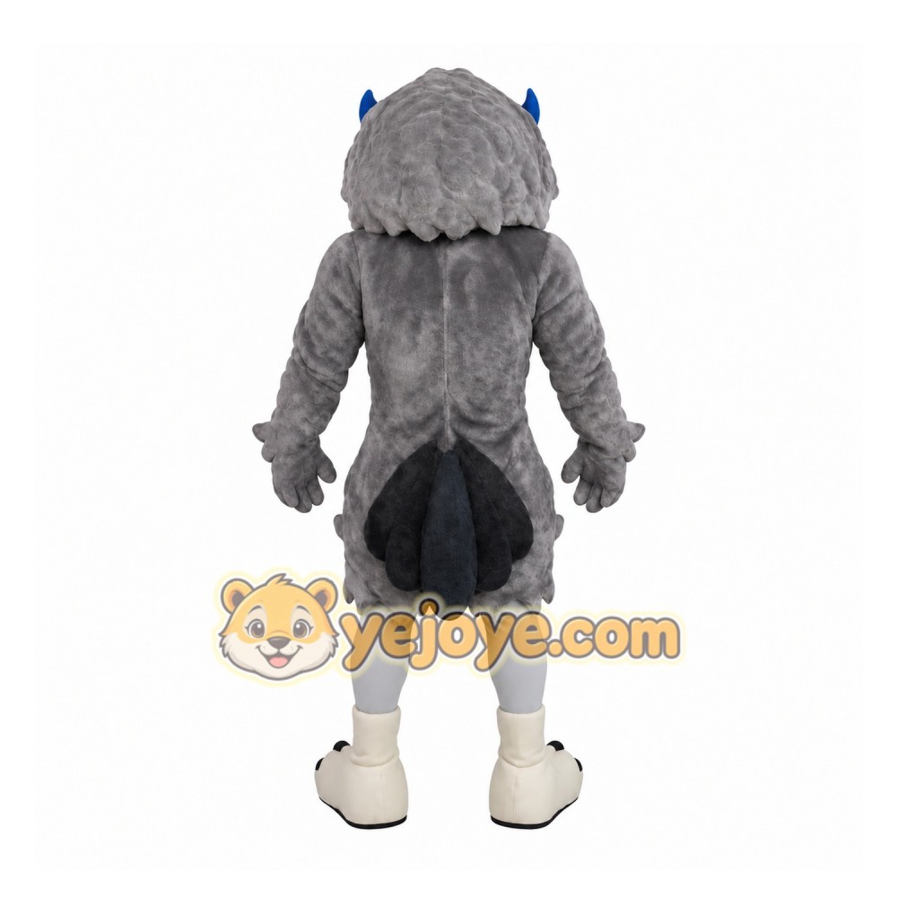 Gray Owl Mascot Costume Gray Owl Mascot Costume