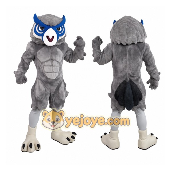 Gray Owl Mascot Costume