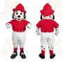 Red Dog Mascot Costume