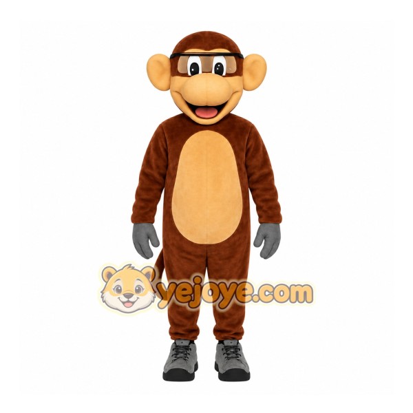 Brown Monkey Mascot Costume Brown Monkey Mascot Costume
