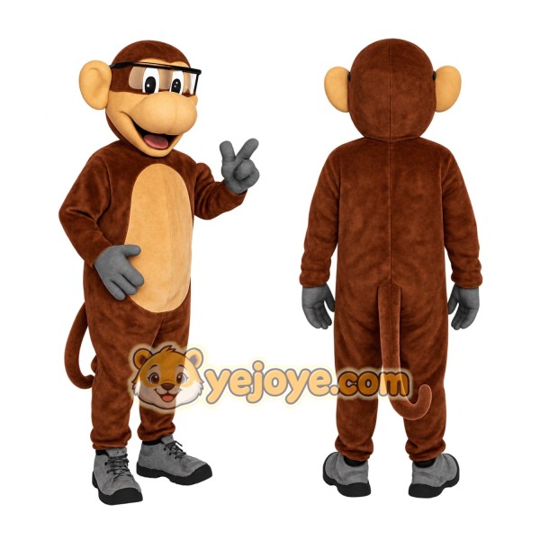 Brown Monkey Mascot Costume