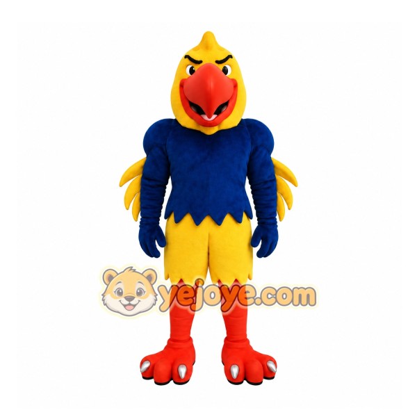 Blue Yellow Bird Mascot Costume