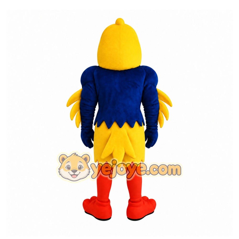 Blue Yellow Bird Mascot Costume Blue Yellow Bird Mascot Costume