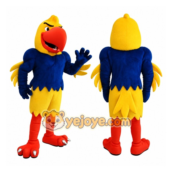 Blue Yellow Bird Mascot Costume
