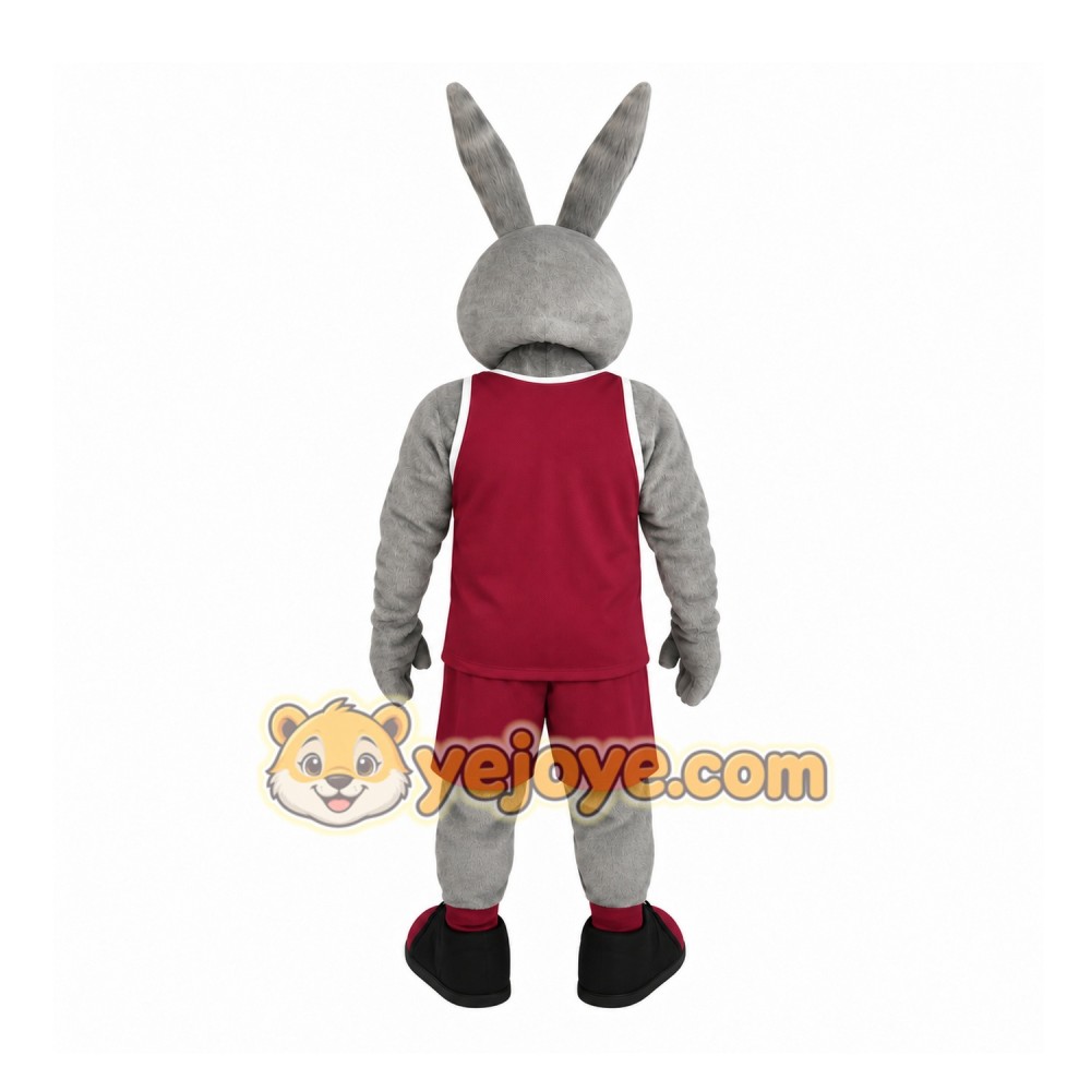 Gray Rabbit Mascot Costume