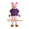 Pink Pig Mascot Costume Pink Pig Mascot Costume