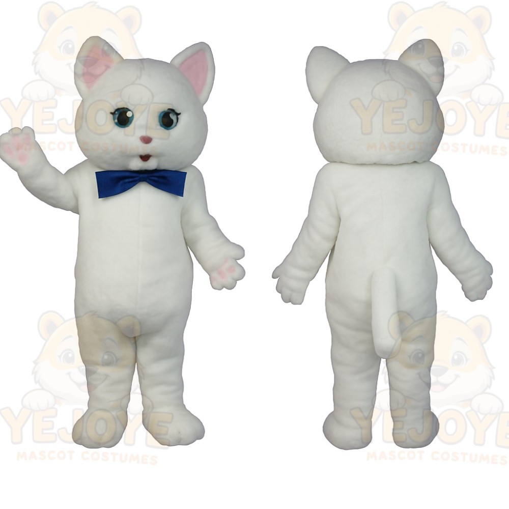 White Cat Mascot Costume