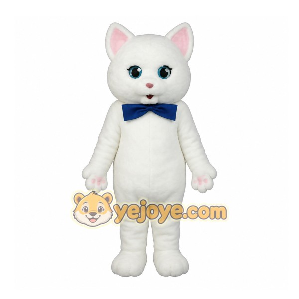 White Cat Mascot Costume White Cat Mascot Costume