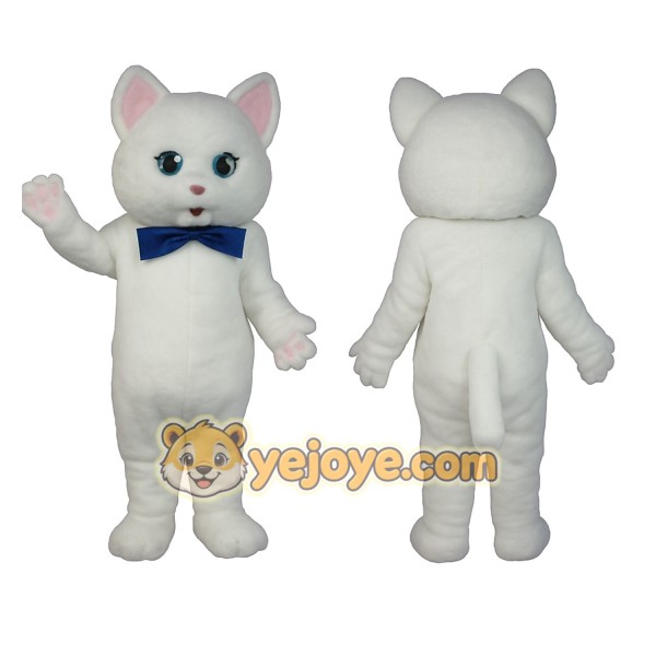 White Cat Mascot Costume
