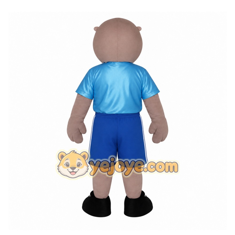 Blue Otter Mascot Costume Blue Otter Mascot Costume