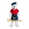 White Dog Mascot Costume White Dog Mascot Costume