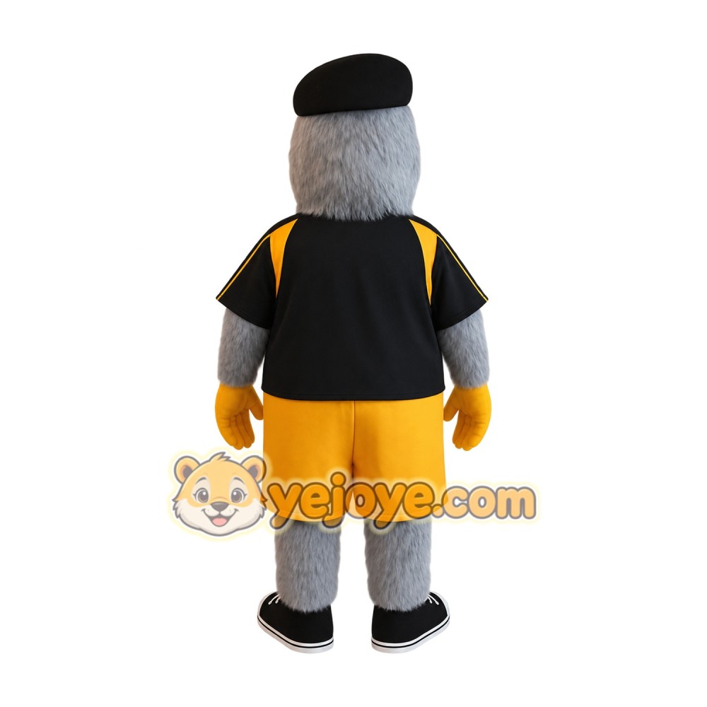 Gray Bird Mascot Costume
