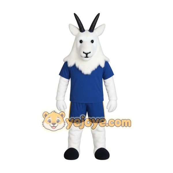 Blue Goat Mascot Costume