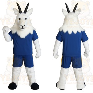 Blue Goat Mascot Costume
