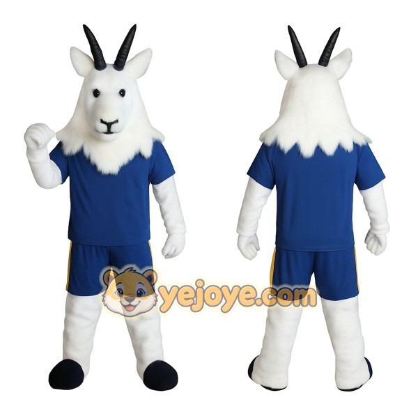 Blue Goat Mascot Costume