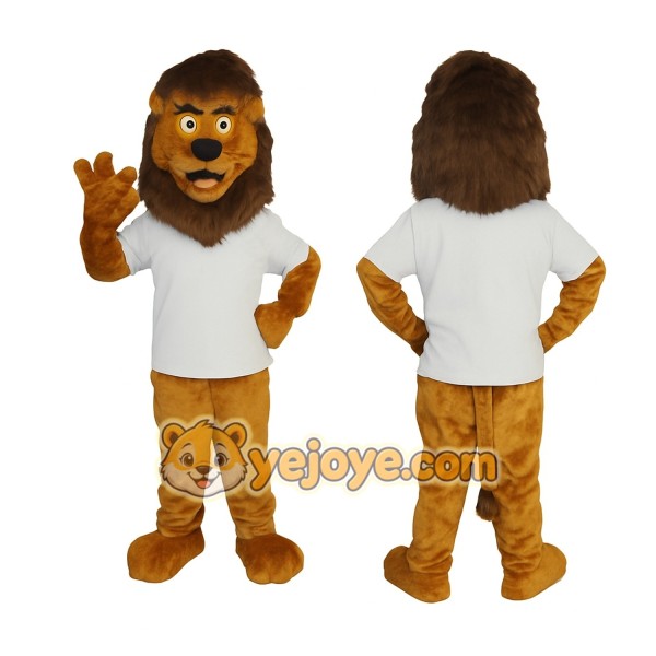 Brown Lion Mascot Costume