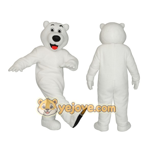 White Polar Bear Mascot Costume