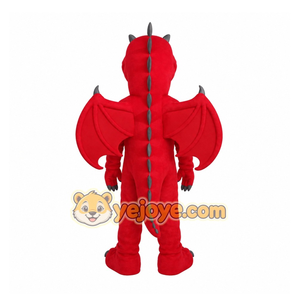 Red Dragon Mascot Costume
