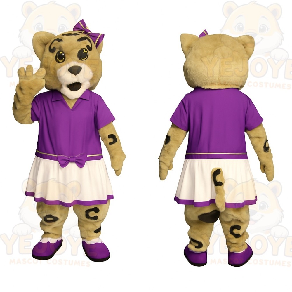 Brown Leopard Mascot Costume