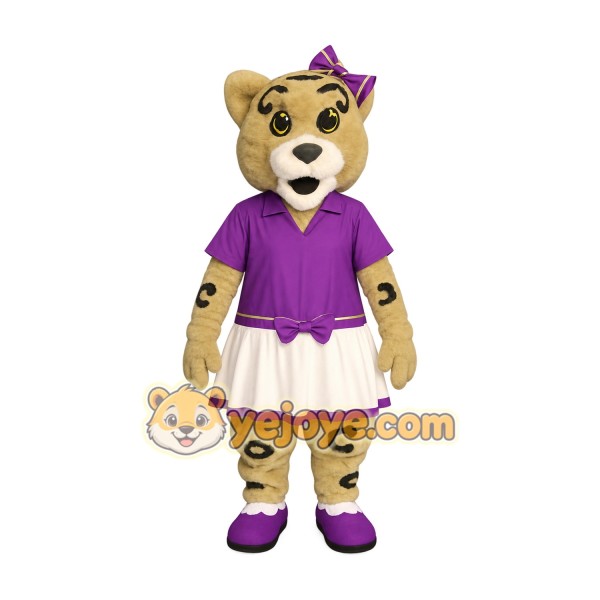 Brown Leopard Mascot Costume