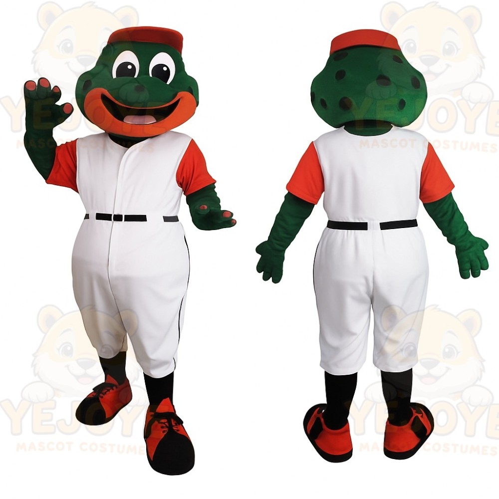 Green Frog Mascot Costume