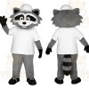 Gray Raccoon Mascot Costume