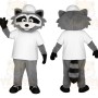 Gray Raccoon Mascot Costume