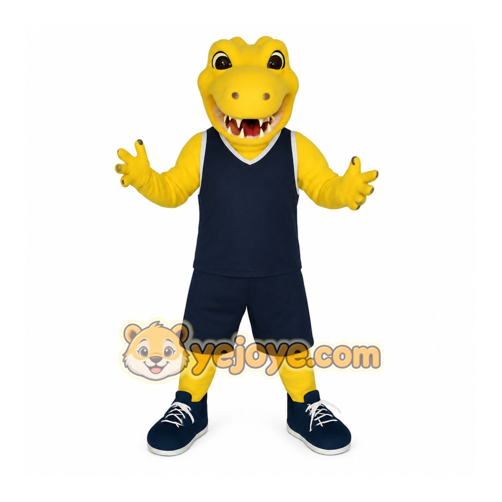 Yellow Dinosaur Mascot Costume Yellow Dinosaur Mascot Costume