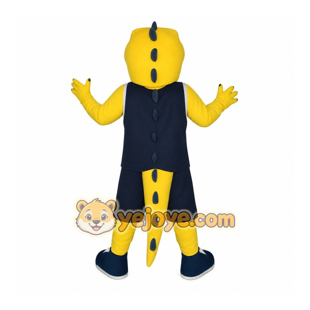 Yellow Dinosaur Mascot Costume Yellow Dinosaur Mascot Costume