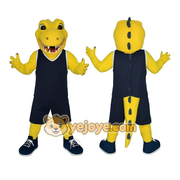 Yellow Dinosaur Mascot Costume