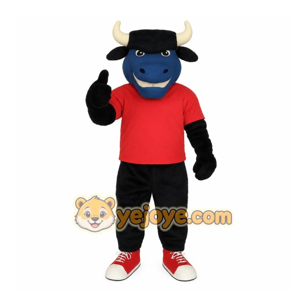 Blue Bull Mascot Costume Blue Bull Mascot Costume