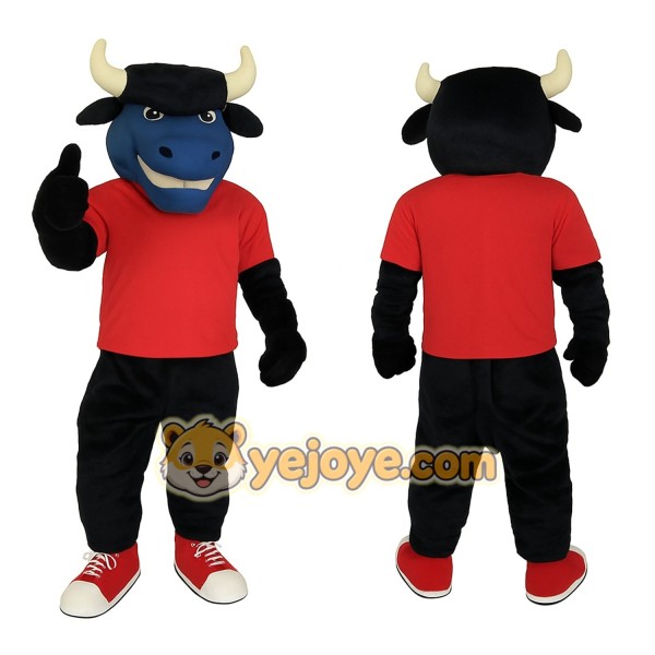 Blue Bull Mascot Costume