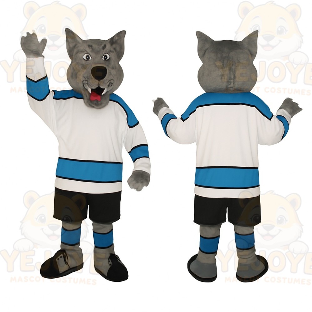 Gray Wolf Mascot Costume