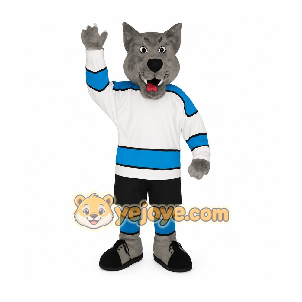 Gray Wolf Mascot Costume Gray Wolf Mascot Costume
