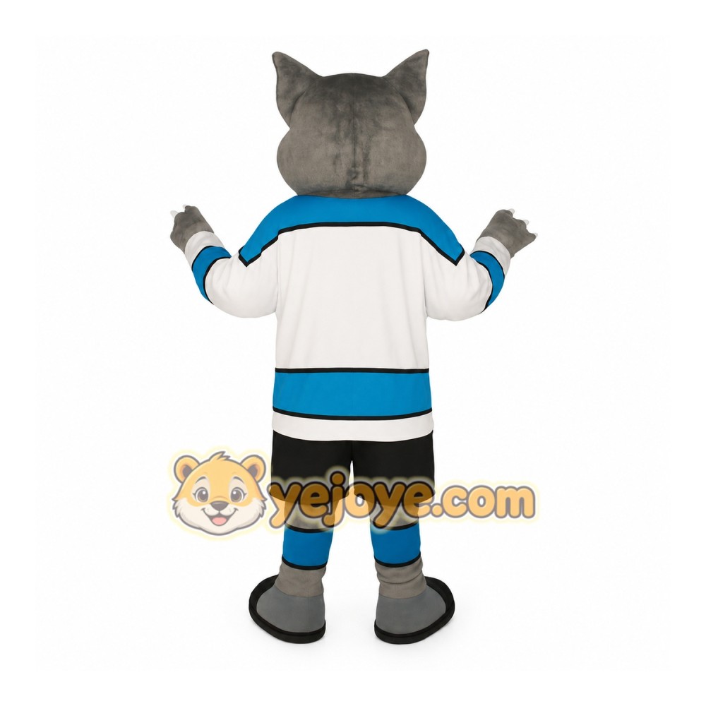 Gray Wolf Mascot Costume Gray Wolf Mascot Costume