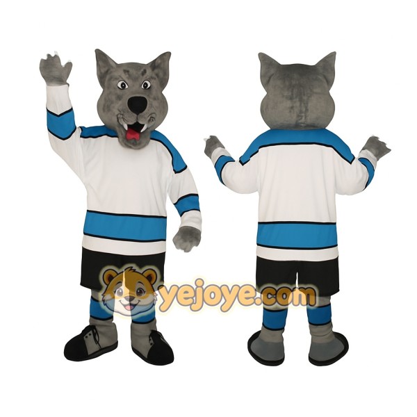 Gray Wolf Mascot Costume
