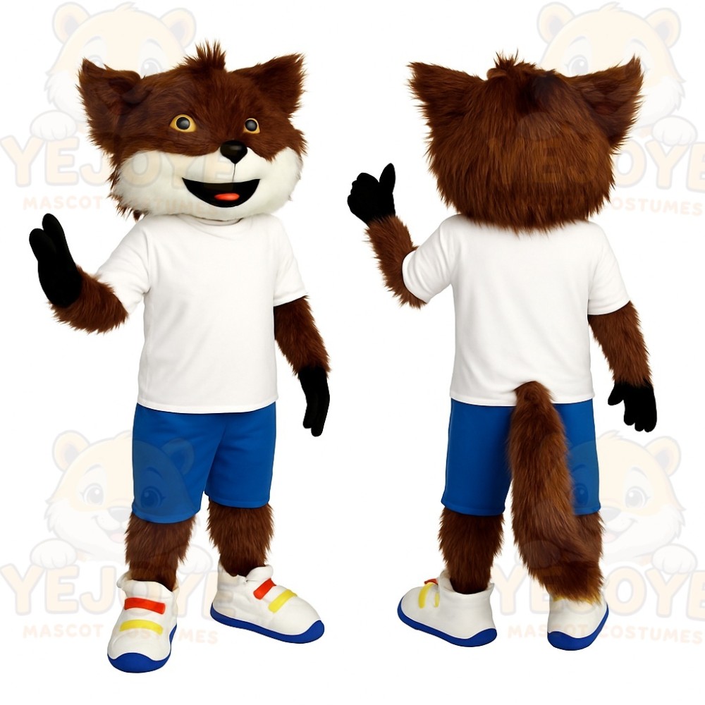 Brown Fox Mascot Costume