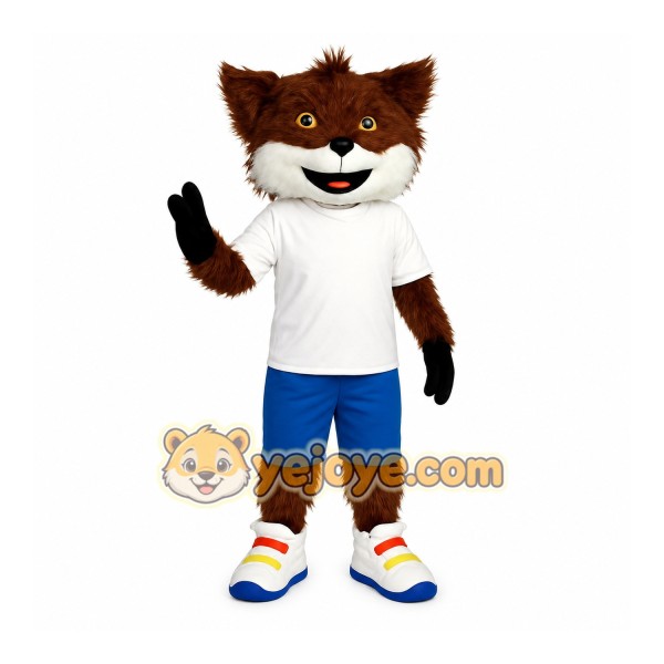 Brown Fox Mascot Costume