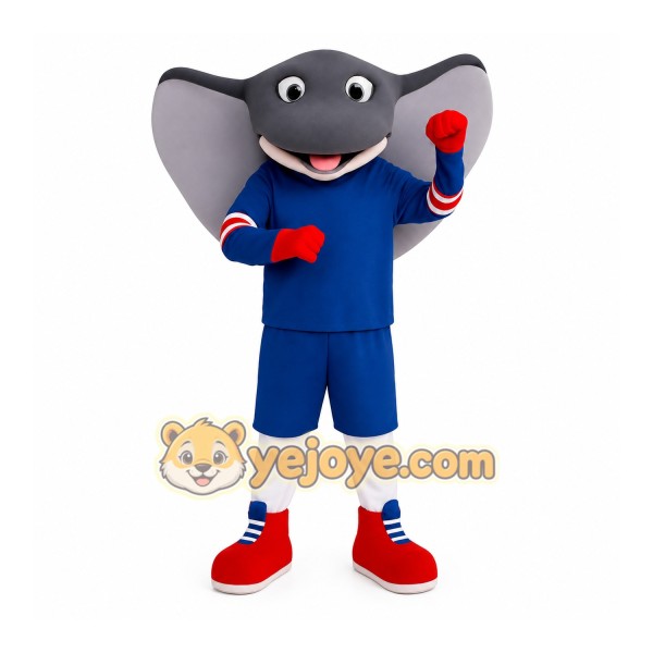 Blue Stingray Mascot Costume