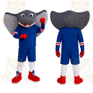 Blue Stingray Mascot Costume
