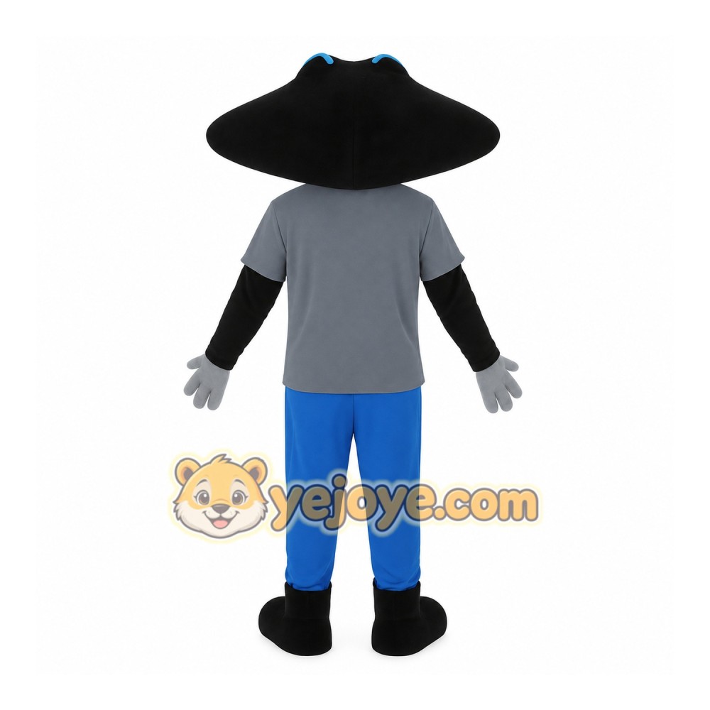 Blue Stingray Mascot Costume Blue Stingray Mascot Costume