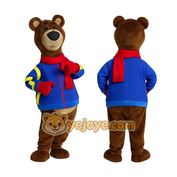 Brown Bear Mascot Costume