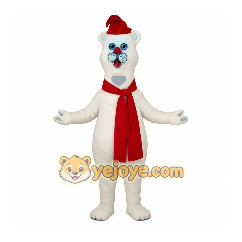 White Polar Bear Mascot Costume